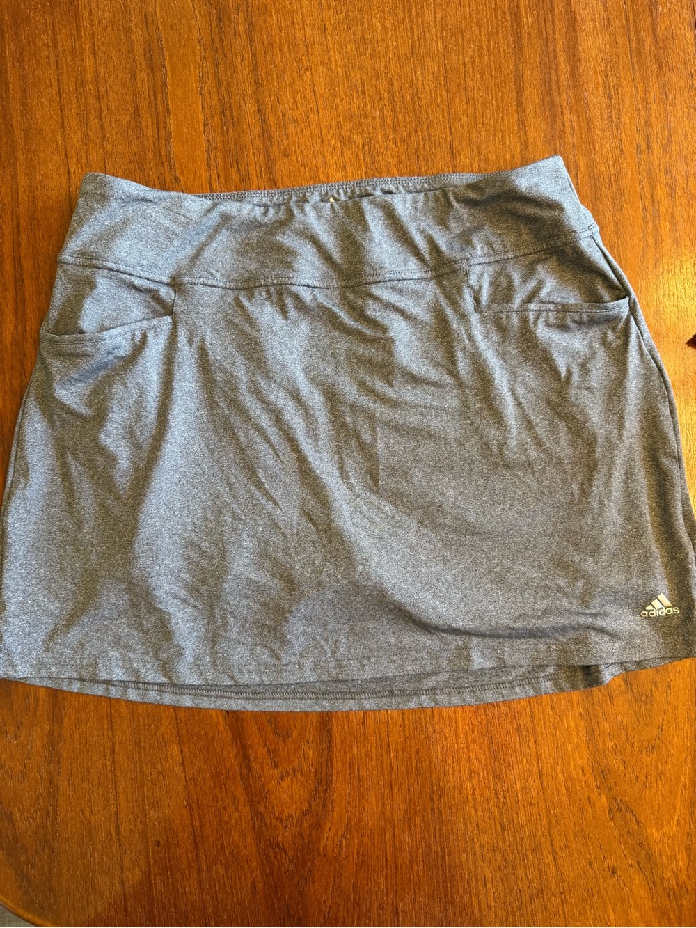 adidas Heather Gray Women's Athletic Skirt with Pockets
